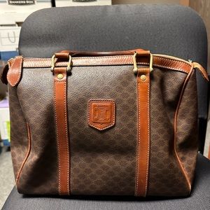 Celine Brown Macadam Handle Bag